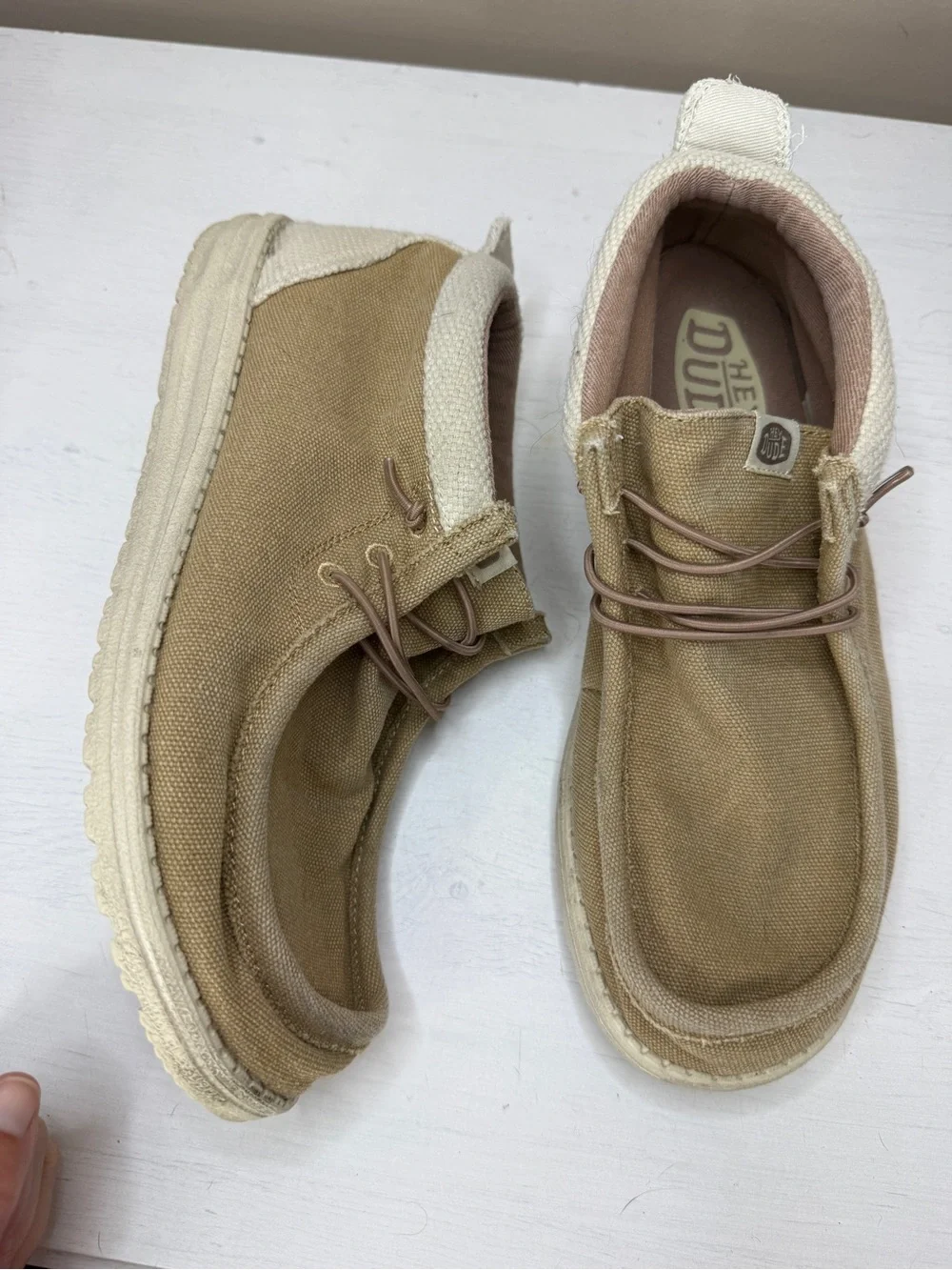 Hey Dude Wally Mid Salt N Stone Tan Chukka Boots Size 8